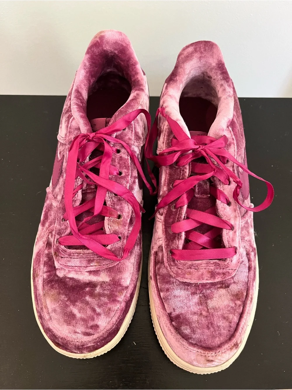 Nike Air Force 1 ‘07 LV8 Crushed Velvet Pink Sneakers Size 7Y (Fits Women’s 8)